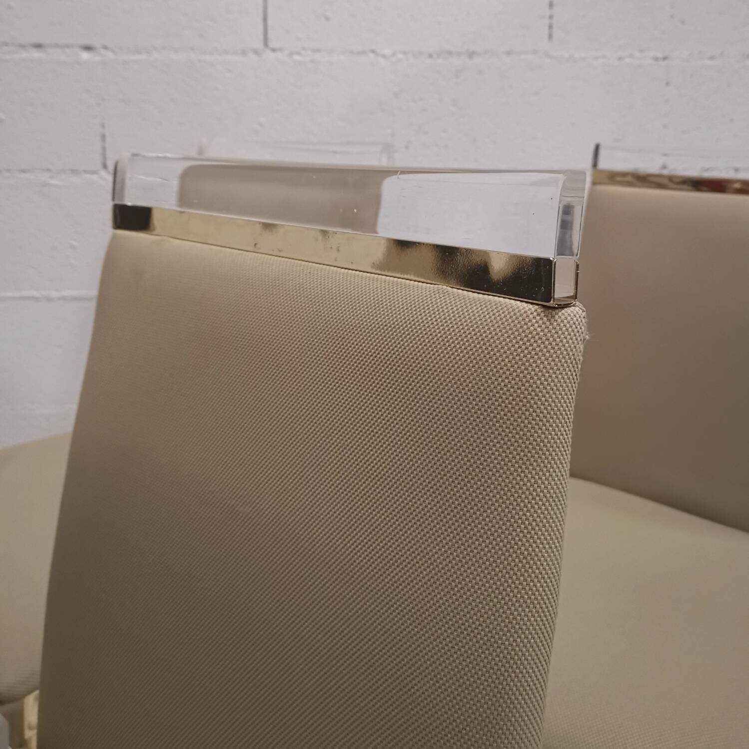 Set de 4 chaises design Hollywood Regency altuglas