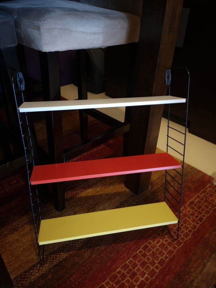 Etagère métallique tomado pocket 3 planches, années 1950/1960