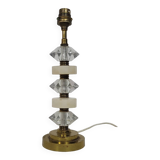 Vintage lamp in marble, glass and brass 1950s