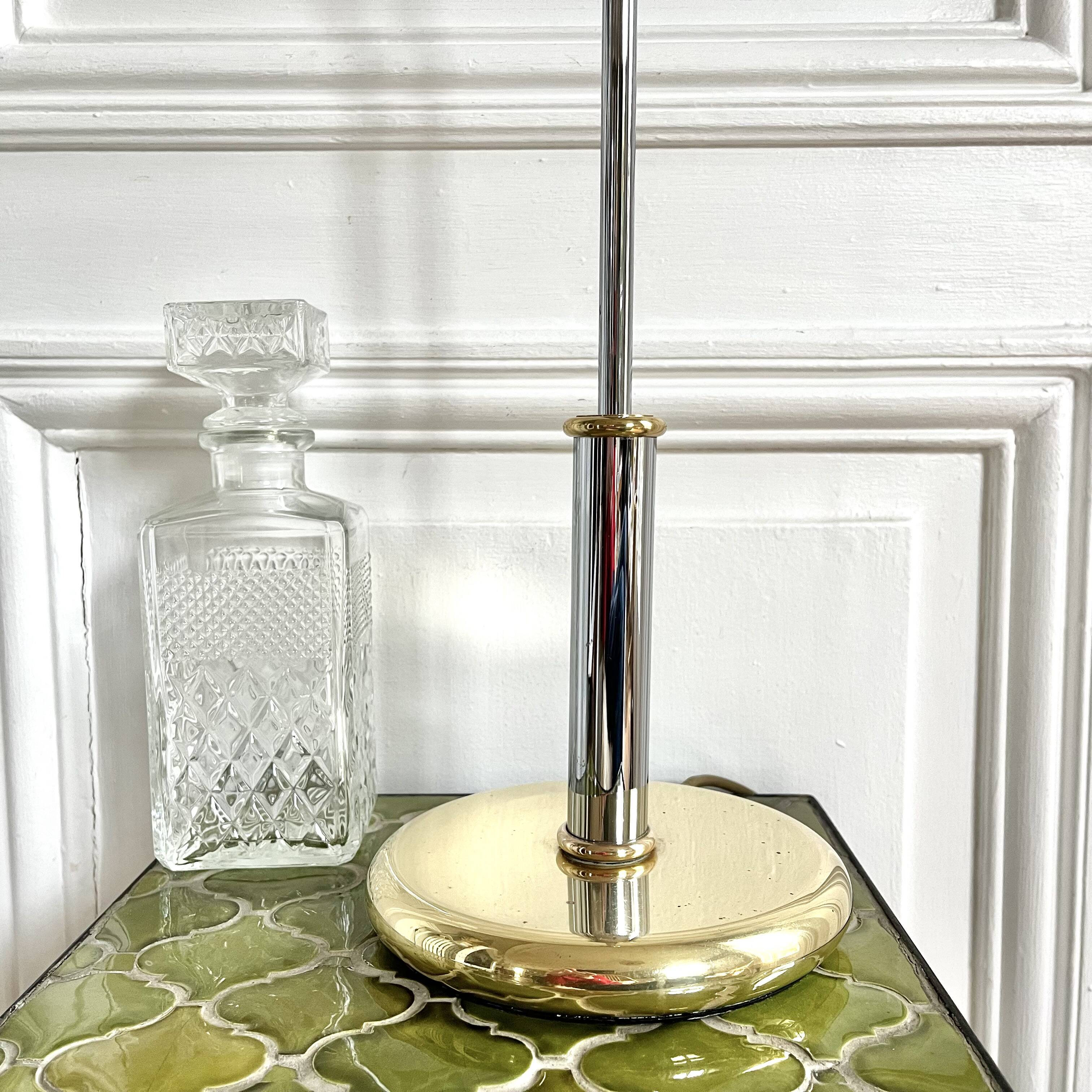 Italian chrome lamp base from the 70s/80s