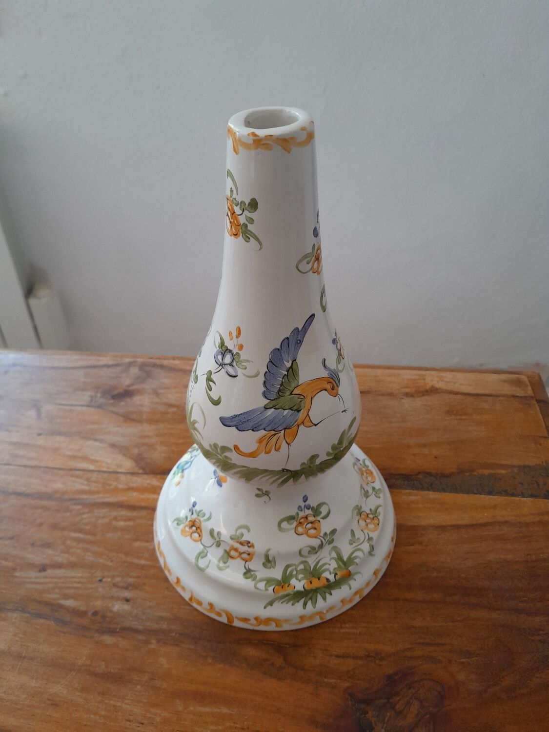 Moustiers earthenware lamp base