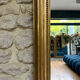 Louis-Philippe gilded fireplace mirror (trumeau style)