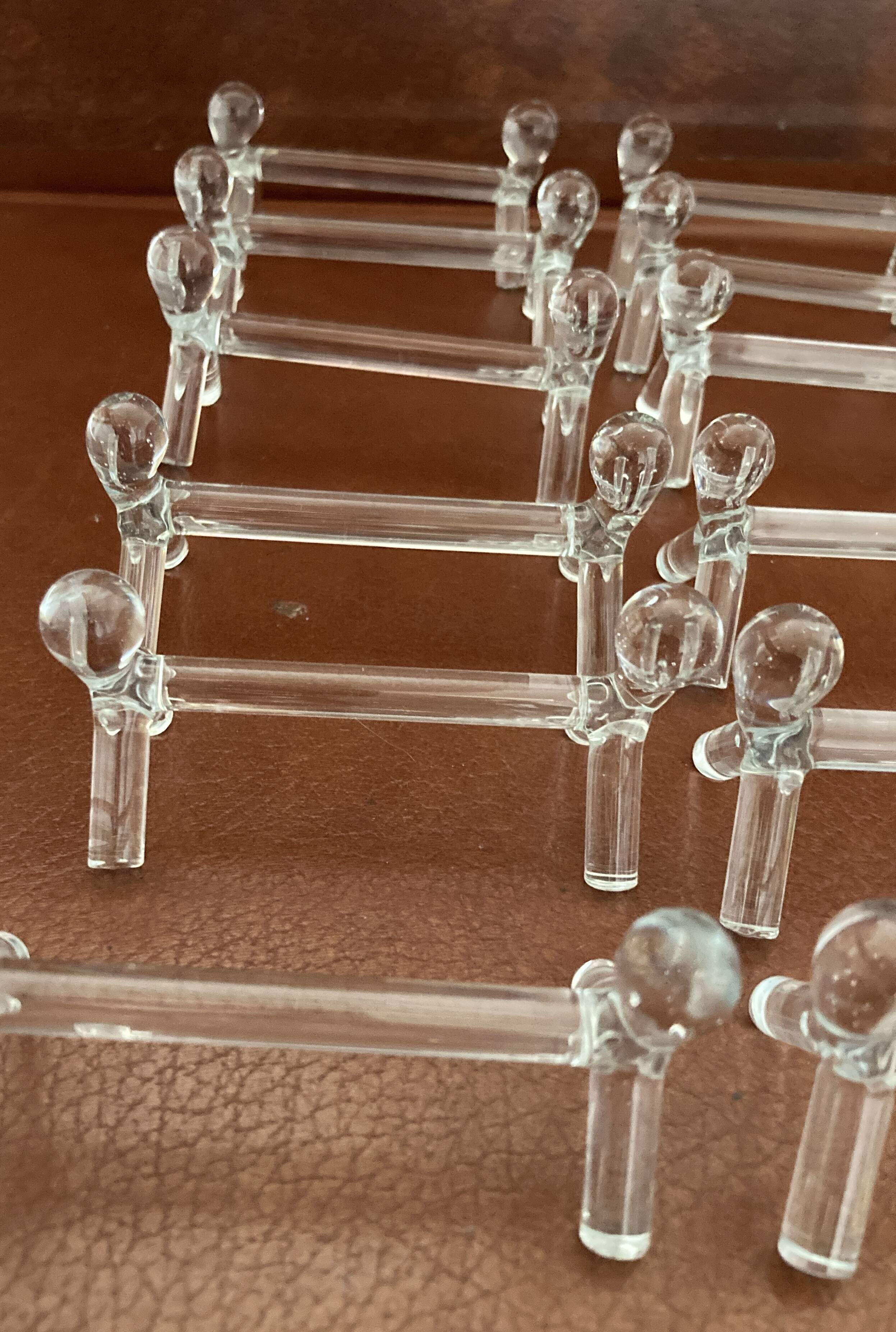 Set of 18 blown glass knife rests - Vintage