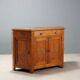 Buffet d’angle ancien en bois de cerisier avec tiroirs, Italie, XIXe siècle