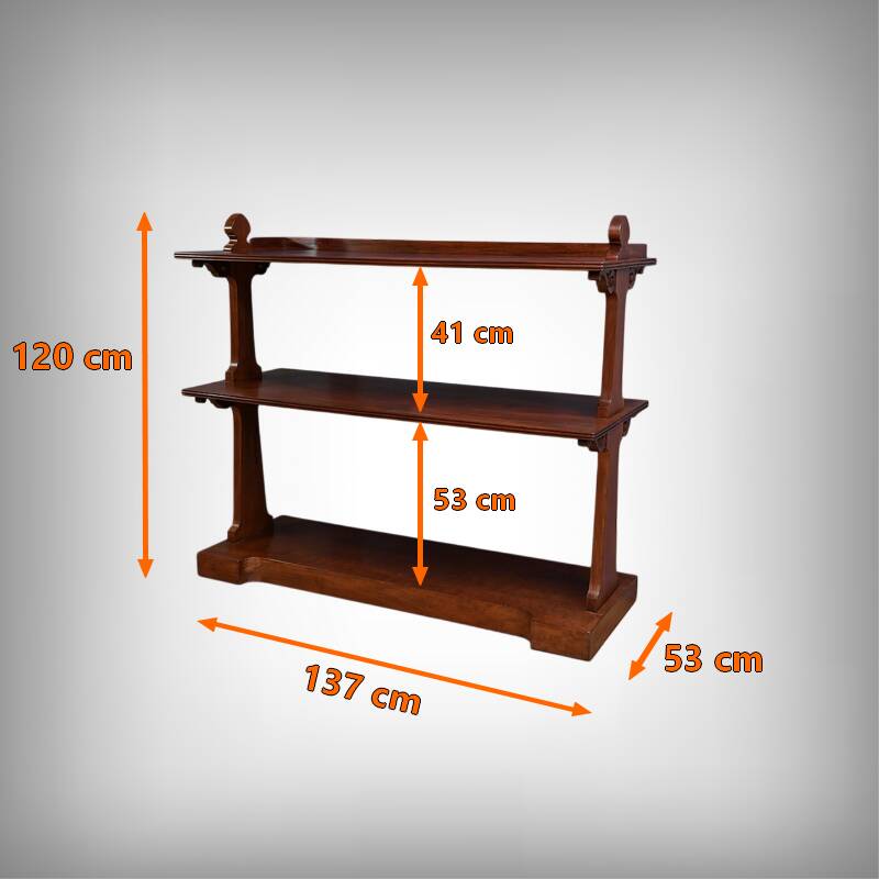 Victorian Mahogany Serving Trolley, England – Part 2 of the 19th Century
