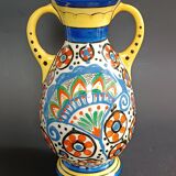 Art Deco ceramic vase by Ditmar Urbach by Lajos Kassak