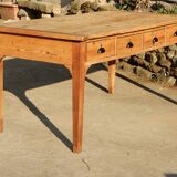 Old fir farmhouse table - 4 drawers