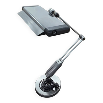 Postmodern, adjustable, weighty / 10 kg / desk lamp / 1980s