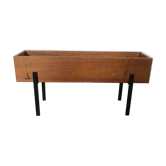 Jardinière en bois et metal style meurop