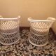 Pair of rattan armchairs