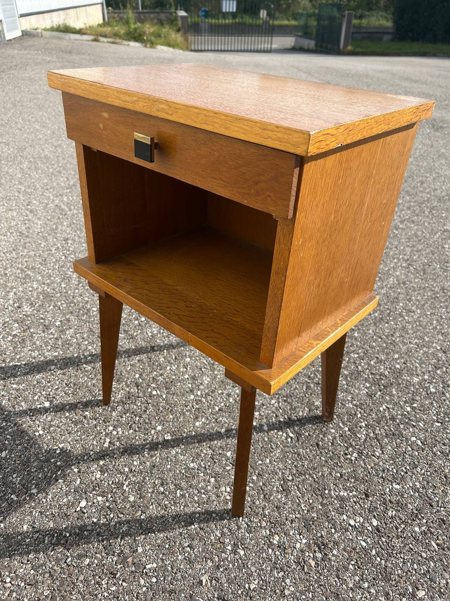 Oak bedside 1950