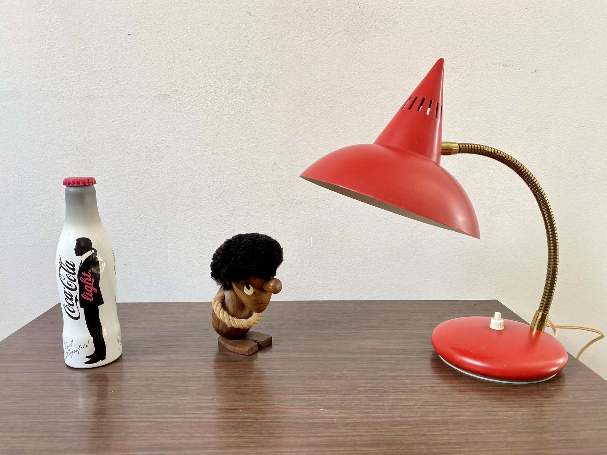 Vintage Italian diabolo casserole lamp 50s 60s Florence