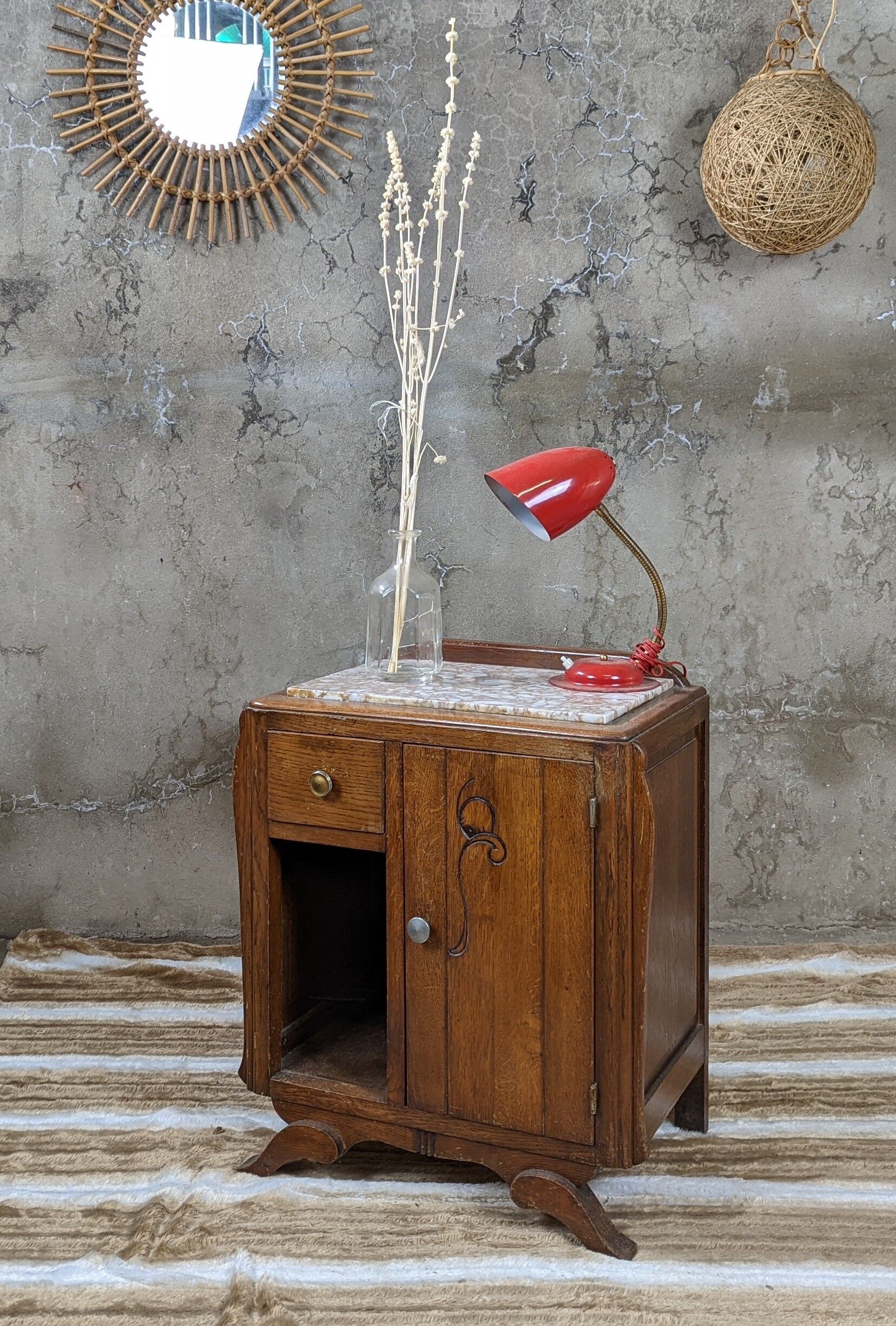 Vintage bedside table