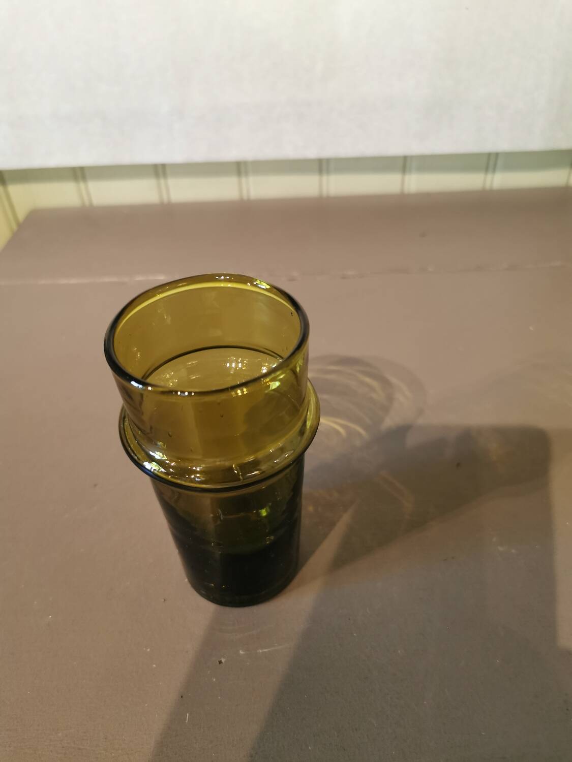 Large amber colored Beldi glasses