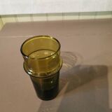 Large amber colored Beldi glasses