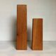 Paire de bougeoirs asymétriques scandinave en bois