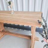 Solid oak monastery table