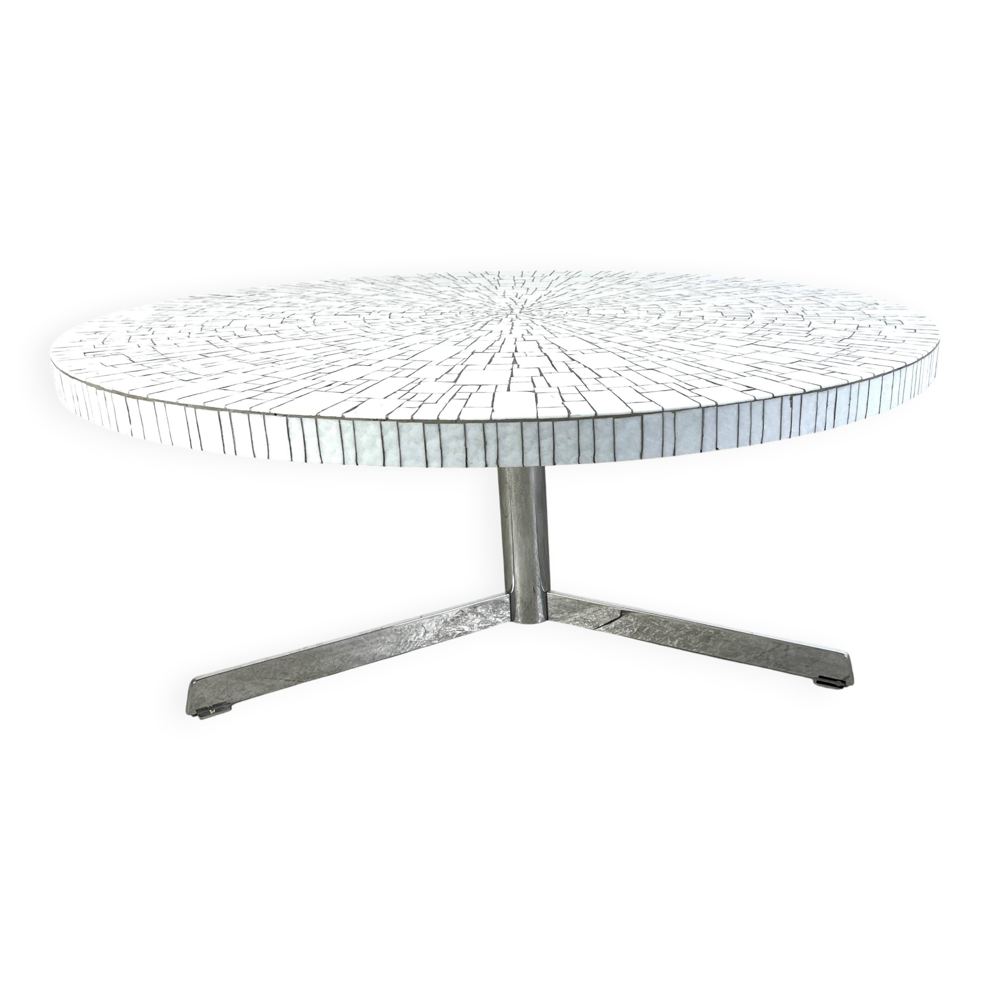 Vintage ceramic mosaic coffee table by Heinz Lilienthal, 1960s