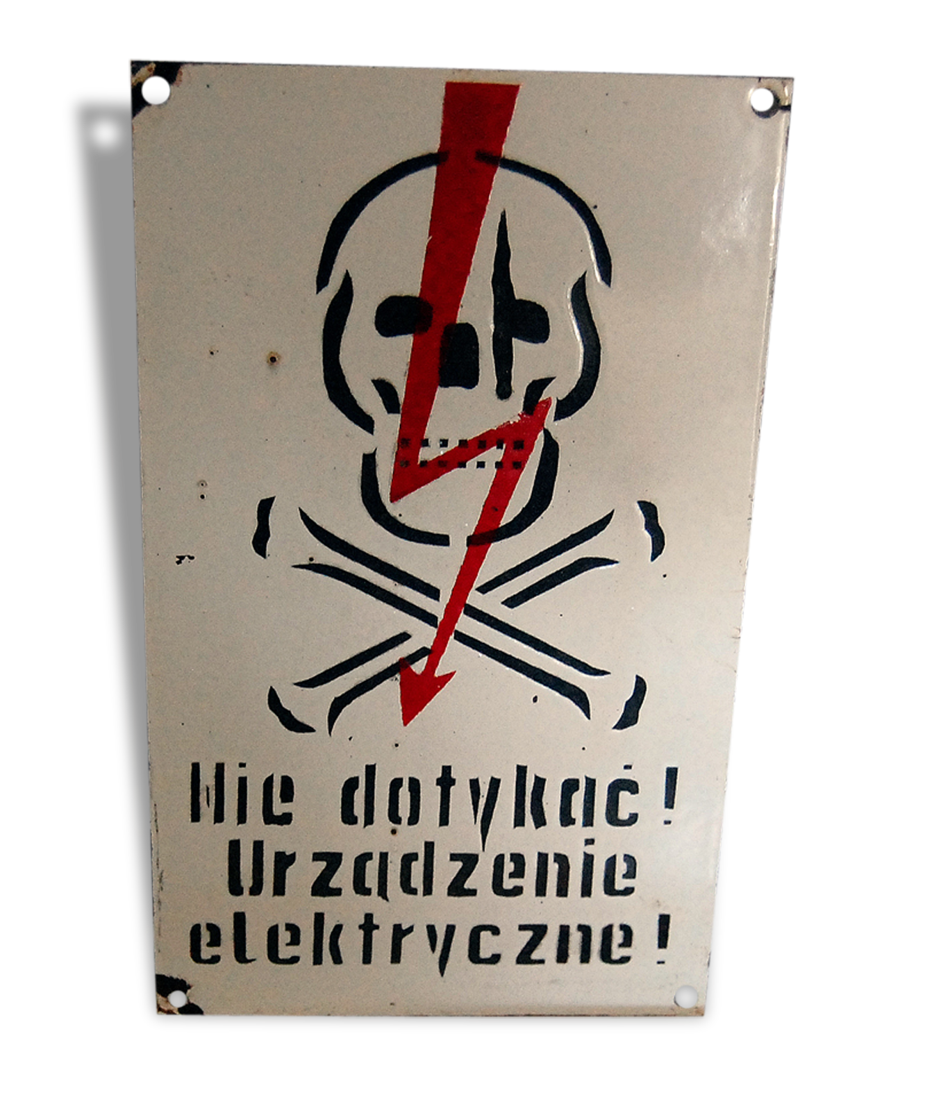 Plaque Emaillee Danger De Mort Electrique Selency
