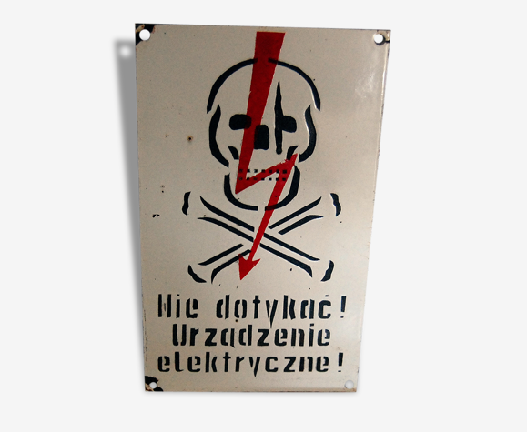Plaque Emaillee Danger De Mort Electrique Selency Plaque Emaillee Danger De Mort Electrique Selency