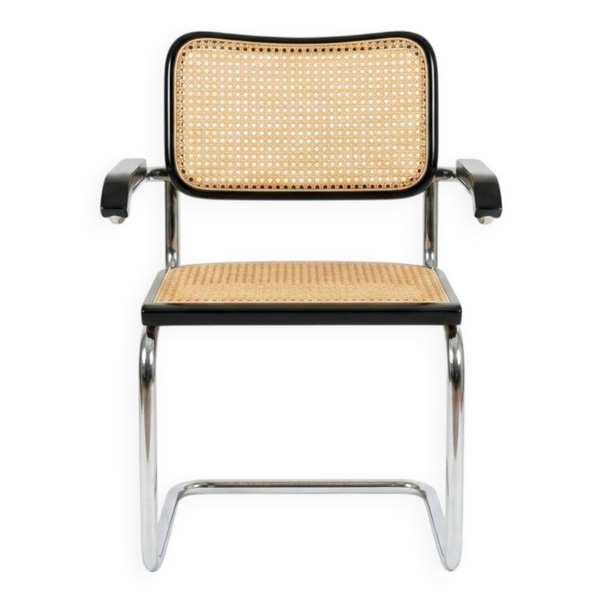 Fauteuil Cesca B64 noir Bauhaus Marcel Breuer, Italie
