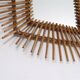 Vintage rattan sun mirror 1960