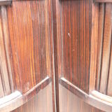 Pair of macassar art deco bedside tables