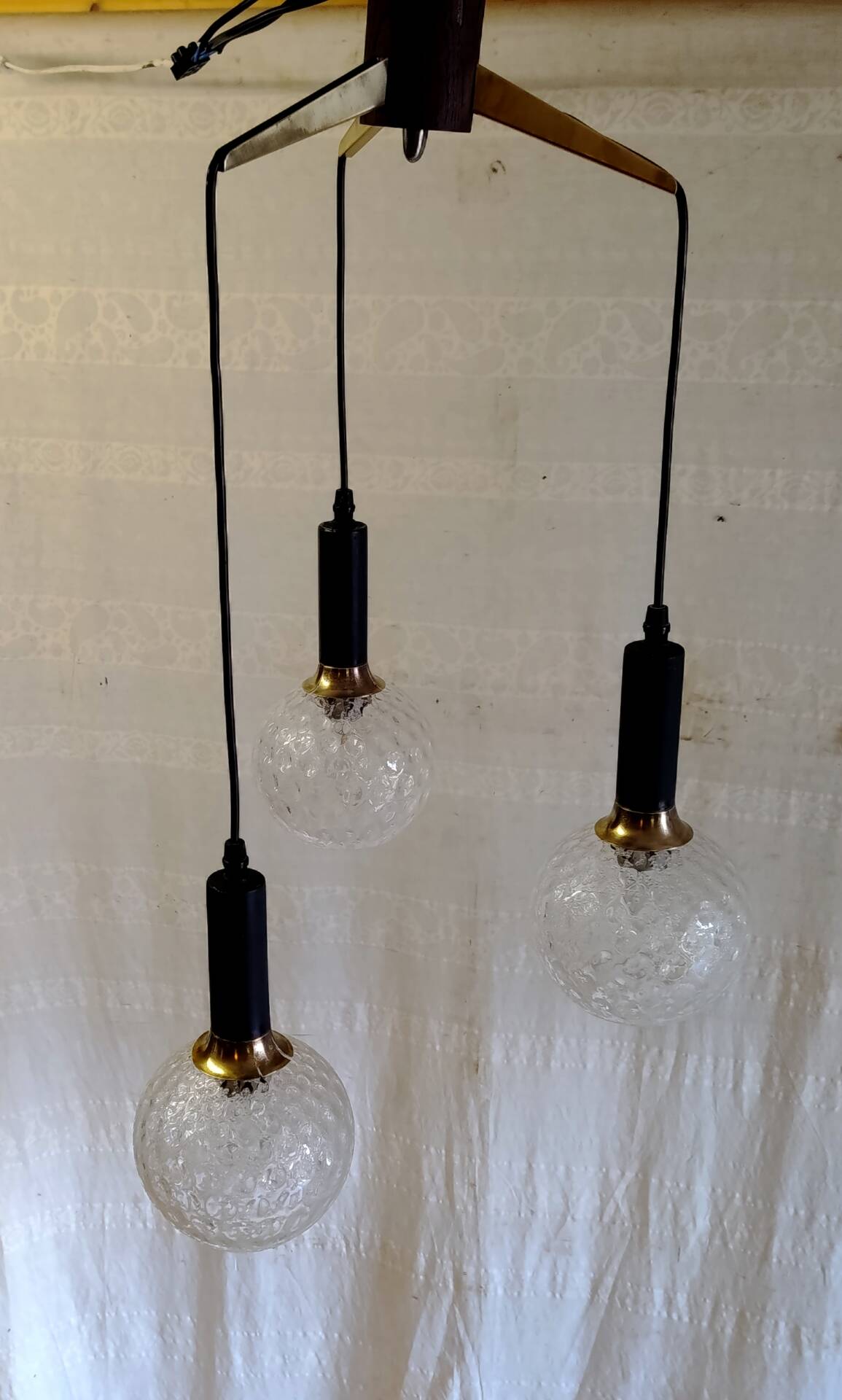 Chandelier with 3 lights - 1950s/60s