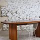 Large table in solid elm, 1970