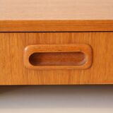 Scandinavian teak bedside table or wall console 1960