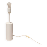 Classic table lamps in white lacquered metal from Danish Horn lighting 1980-90s.