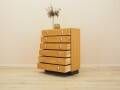 Danish pine veneer chest of drawers with six drawers, 1970s