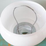 White opaline ceiling lamp or suspension