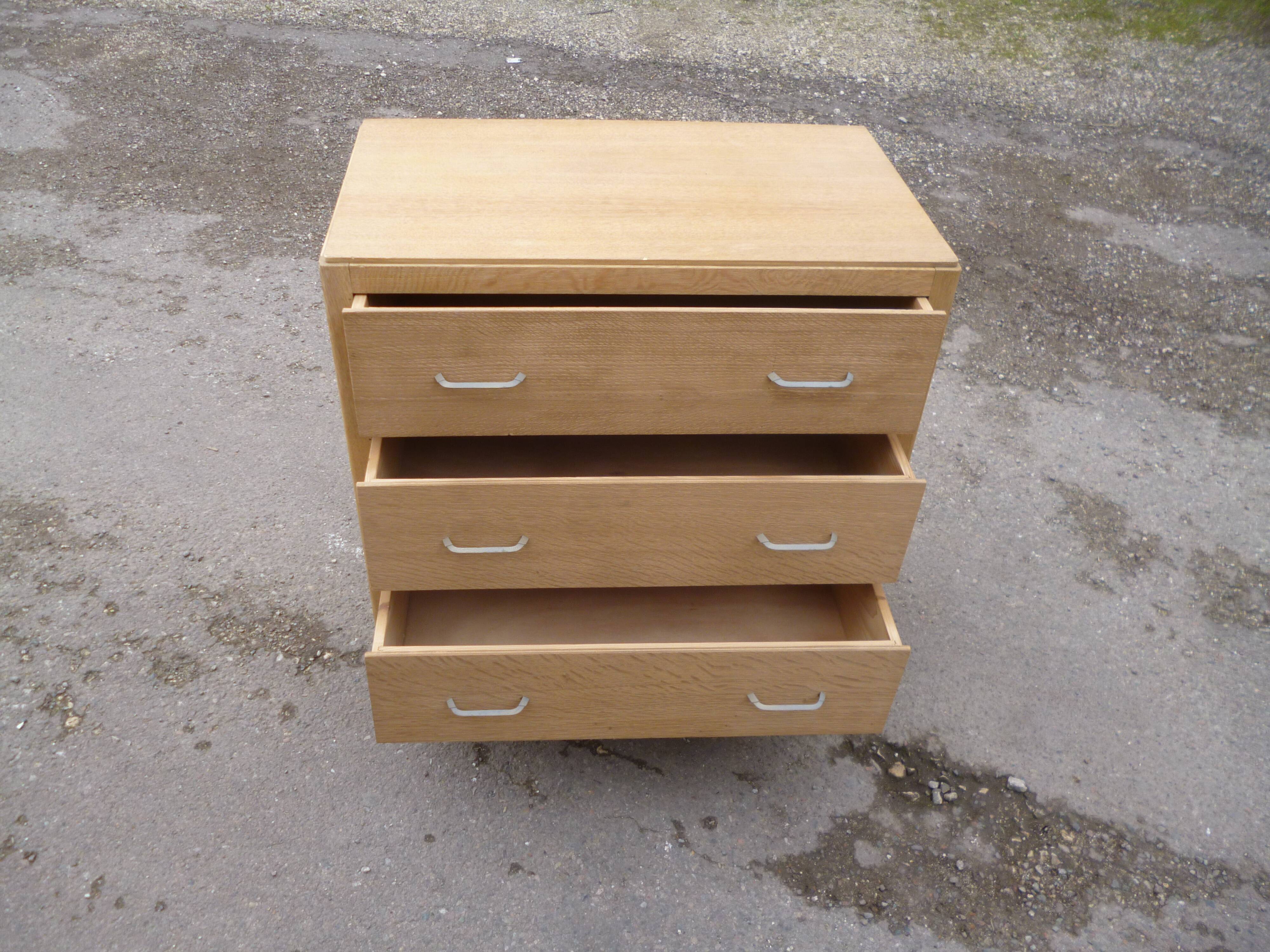 60 year oak chest of drawers