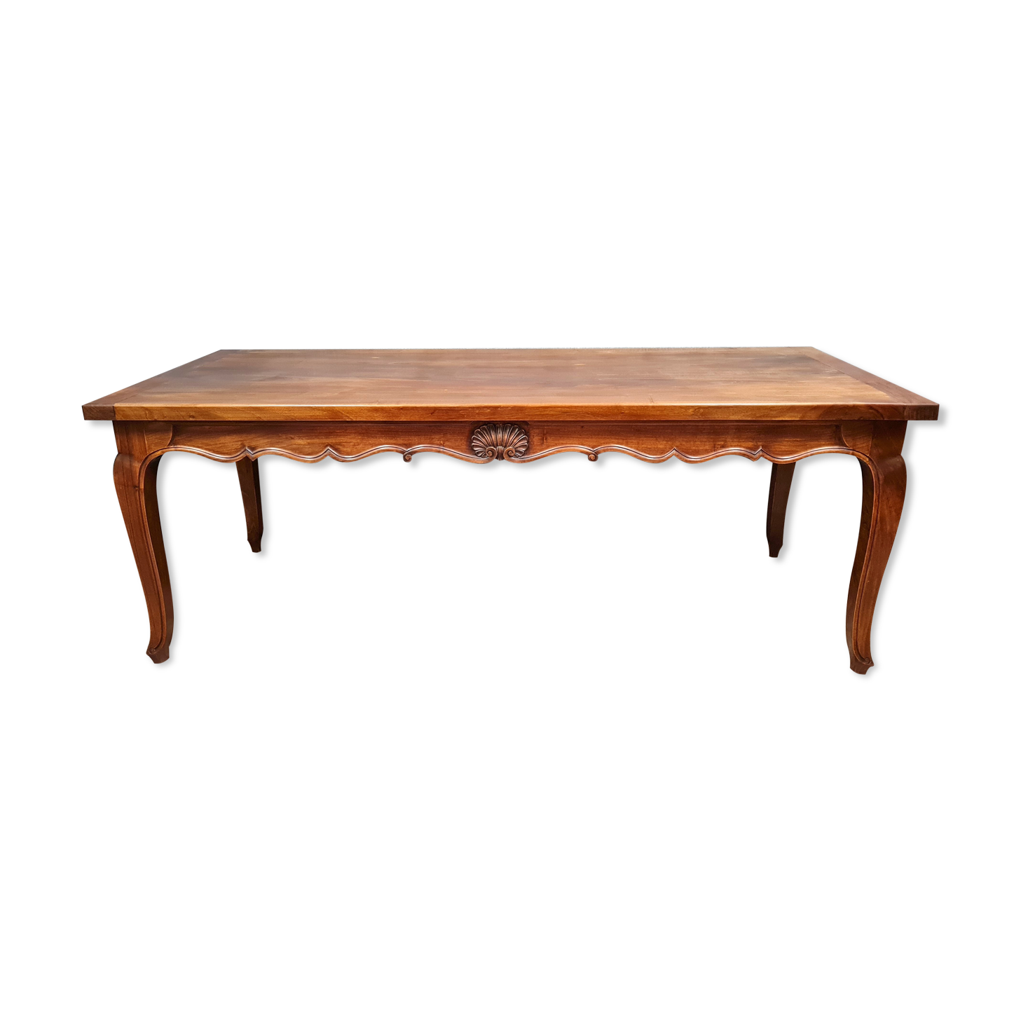 Louis XV community table in solid walnut around 1880-1900