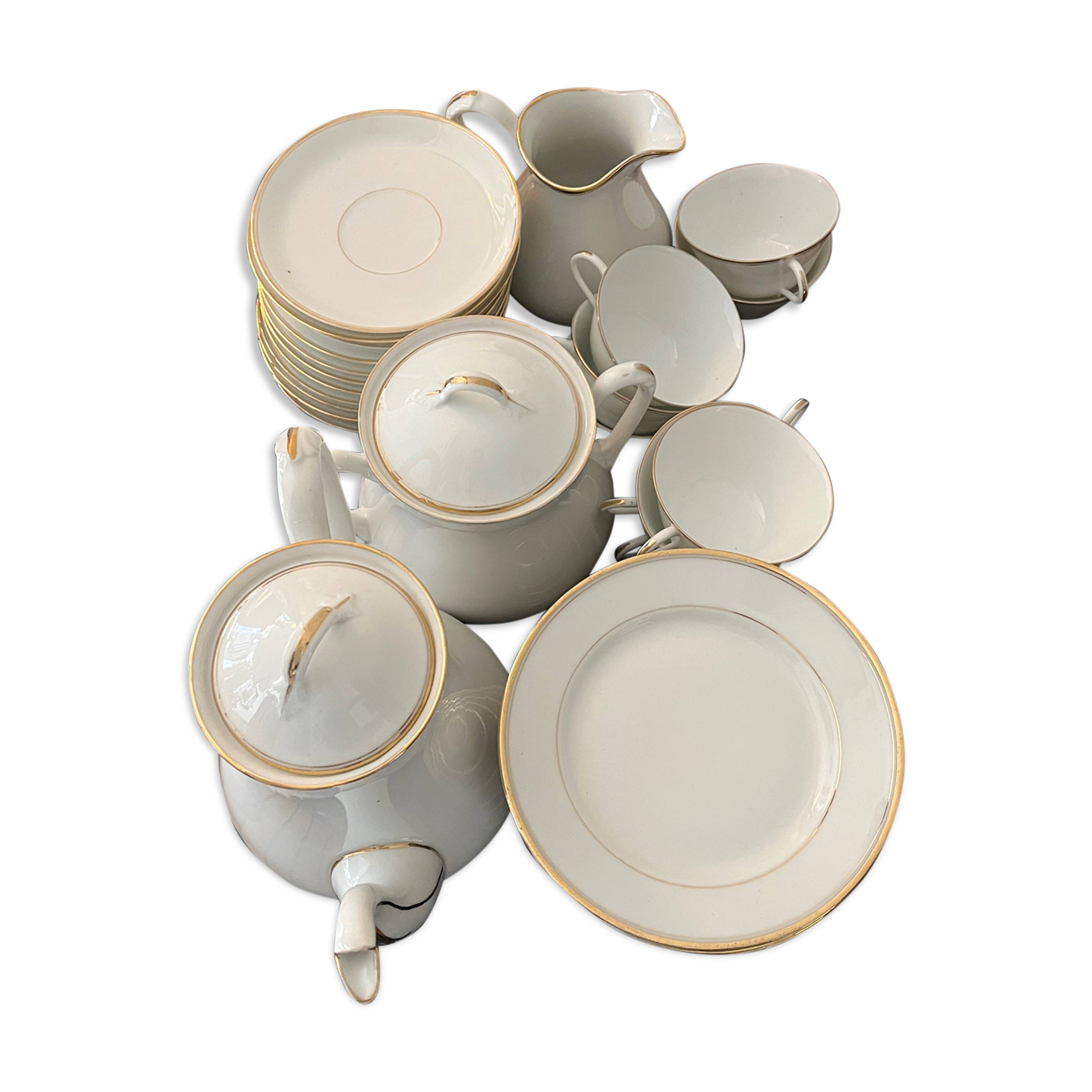 Limoges porcelain coffee service