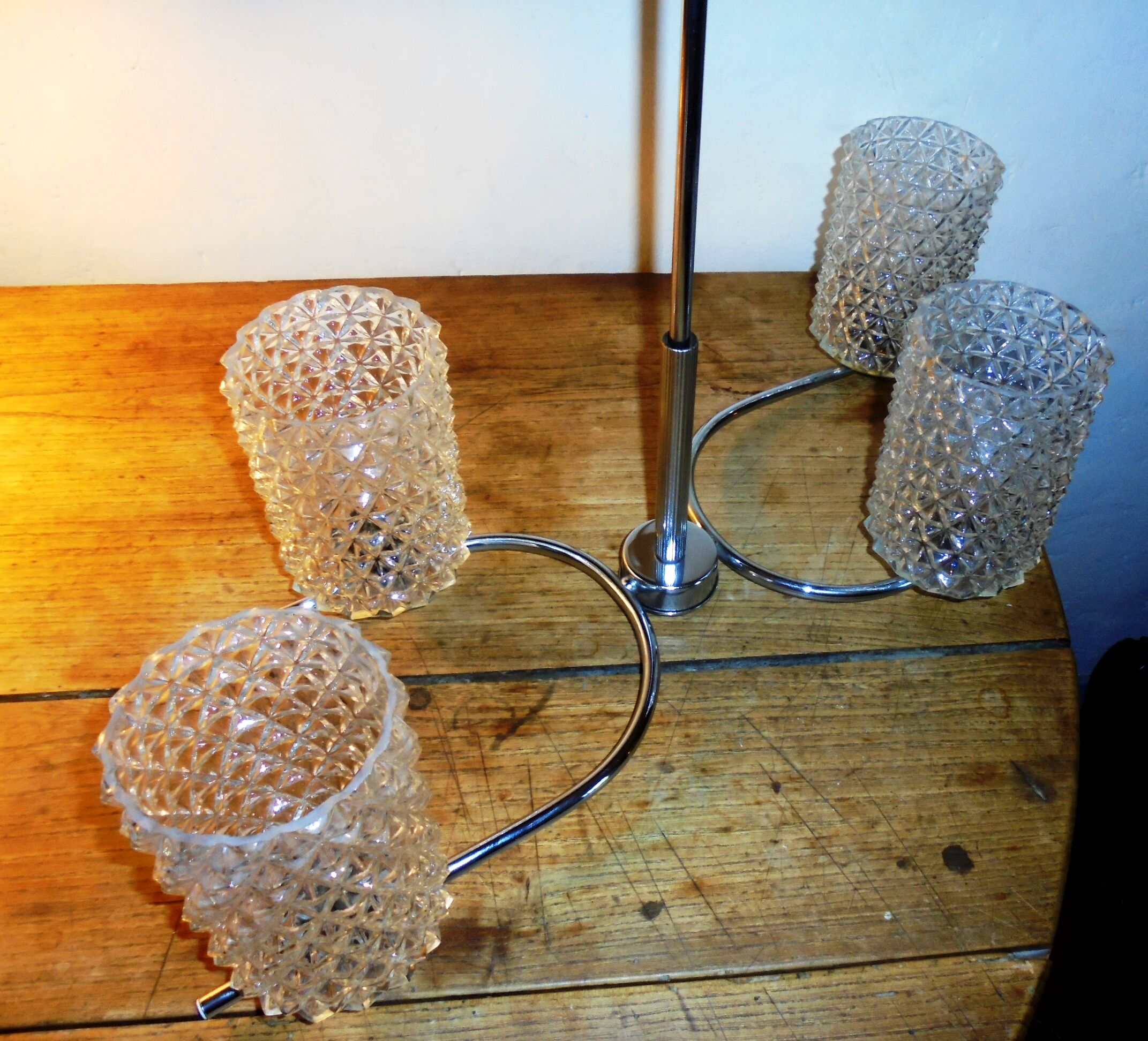 4-branched 60s chandelier