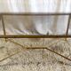 Brass coffee table and smoked glass 60s/70s