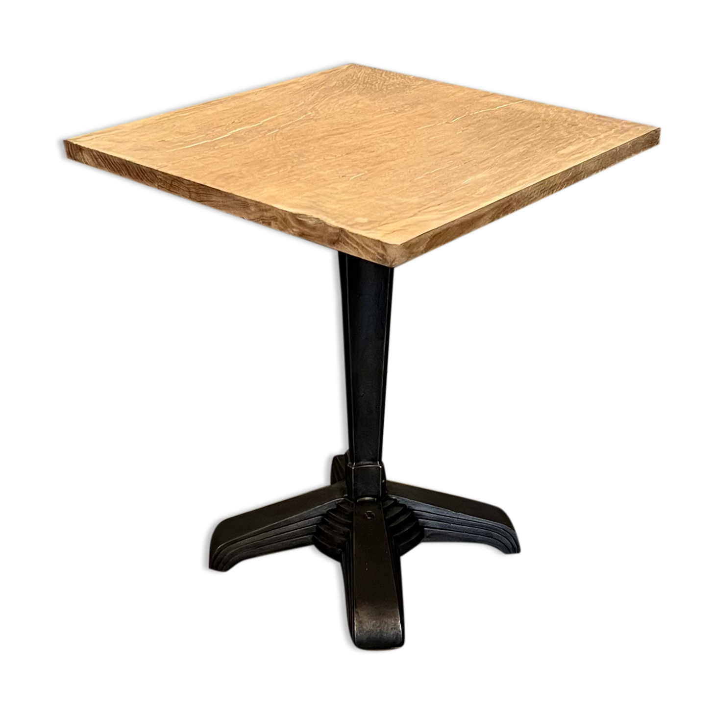 Old cast iron pedestal table brand LV