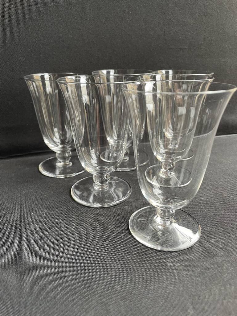 5 Baccarat wine glasses Meurcie service – Art Deco