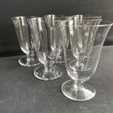 5 Baccarat wine glasses Meurcie service – Art Deco