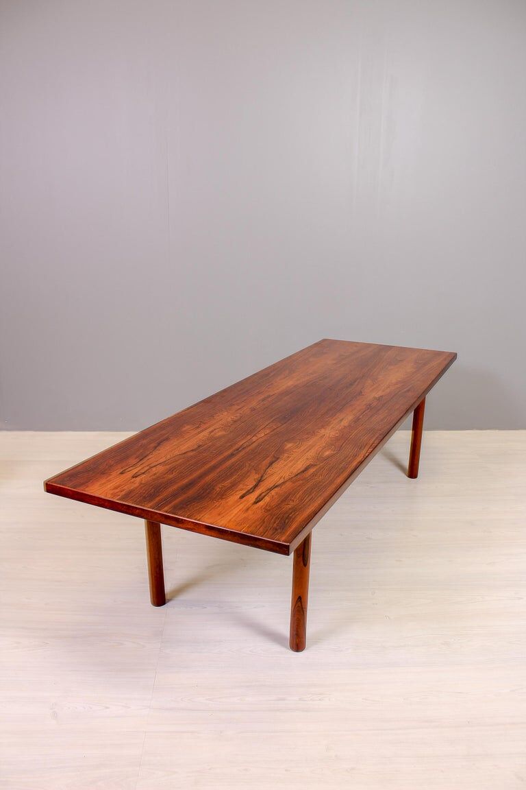 Hans J Wegner rosewood table by Andreas Tuck 1950s