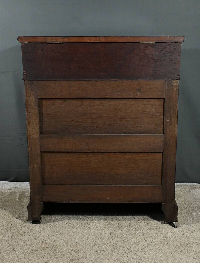 Burl Mahogany Dressing Table, Louis-Philippe Style – Late 19th Century
