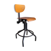 Chaise d’atelier architecte industrielle réglable – années 60