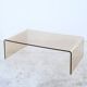 table basse plexiglas fumé Design années 1970