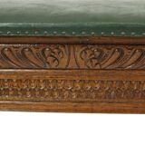 Banc antique en chêne sculpté style Renaissance