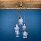 Mid-century glass cascade chandelier, Italy, 1970s.