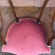 Louis XV style walnut and cane armchair