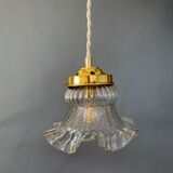 Vintage XL tulip ride in transparent glass