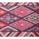 Vintage Turkish Oushak Handmade Wool Cotton Pink Runner Rug 80x317